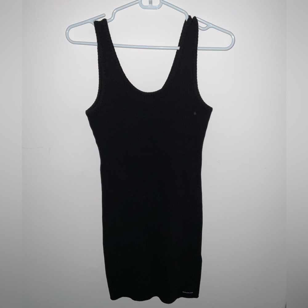 Calvin Klein Jeans Ribbed Black Knit Top
